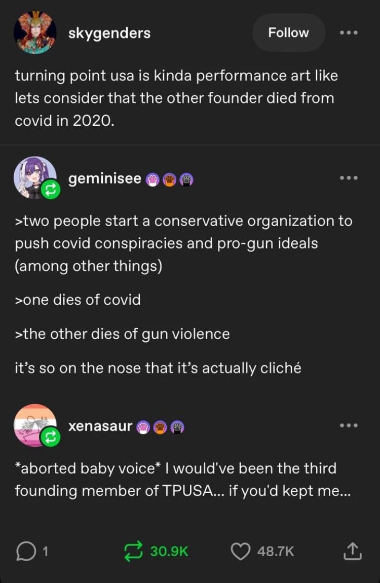 TPUSA's rule will never not be funny