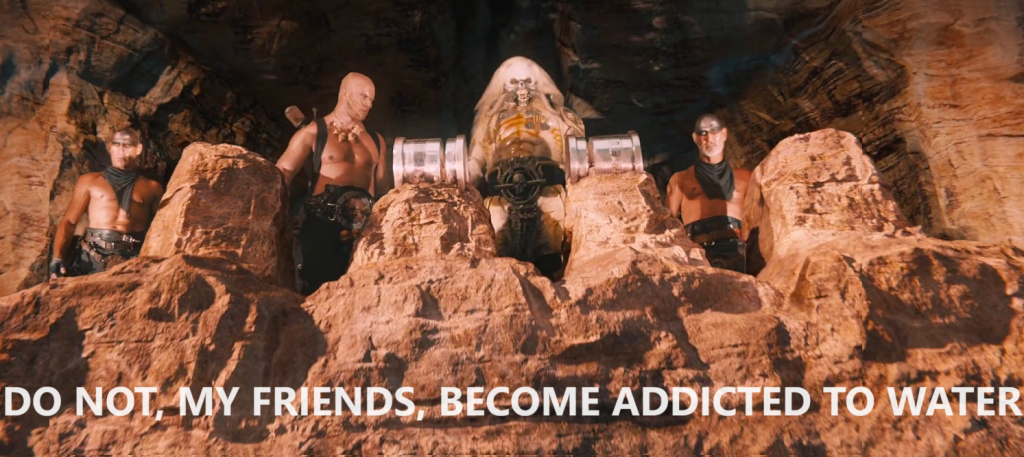 Do not become addicted to water