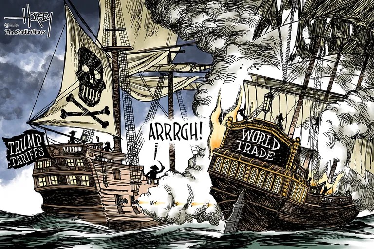 Tariffs: Piracy By Another Name by David Horsey