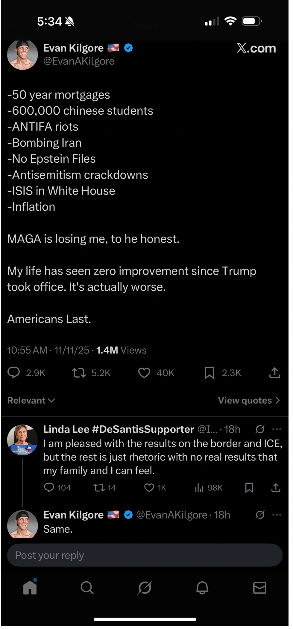 The only thing keeping them on the train is the dehumanization of brown people in this country