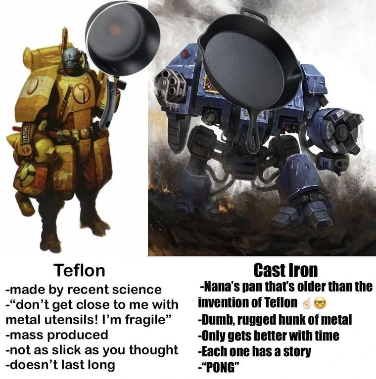 I cast iron on the Tau