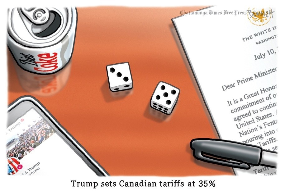 Rollin' on a recession by Clay Bennett