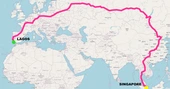 TIL that the longest possible train journey goes from Lagos to Singapore