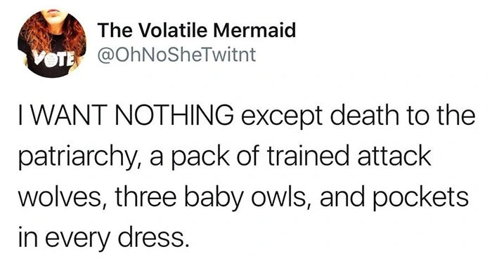 death to the patriarchy