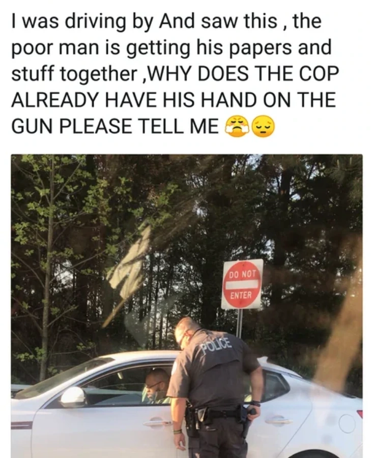 Already had his hands ready