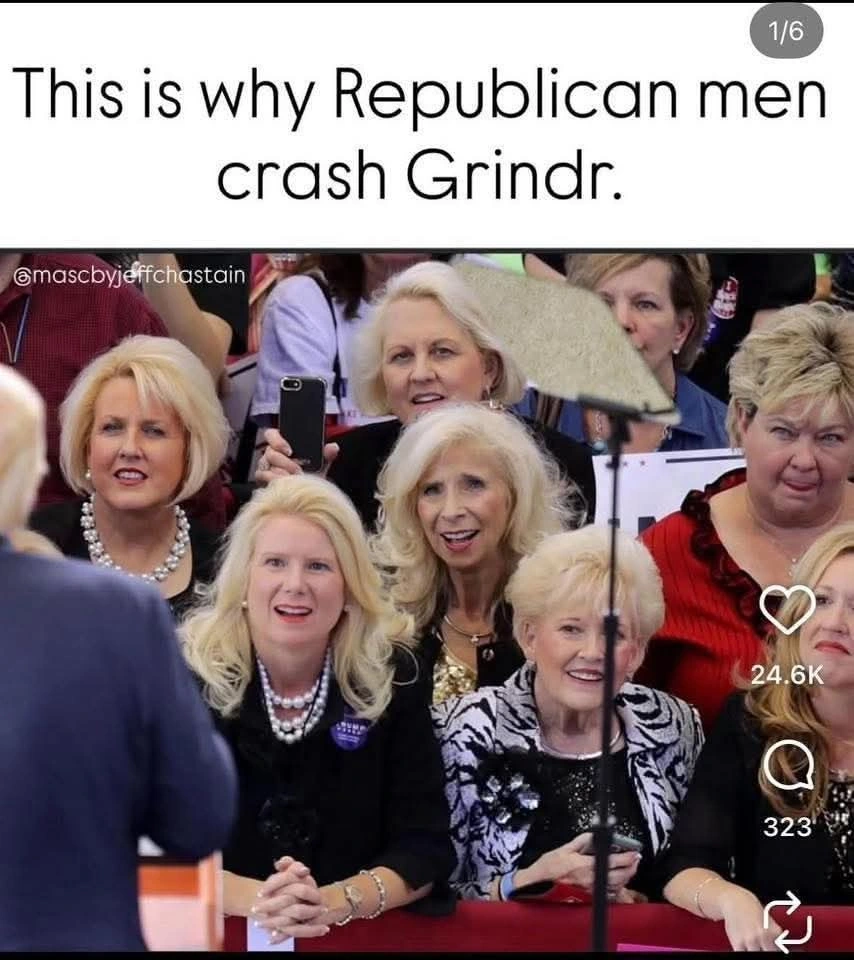 Why republican/conservative men repeatedly crash Grindr