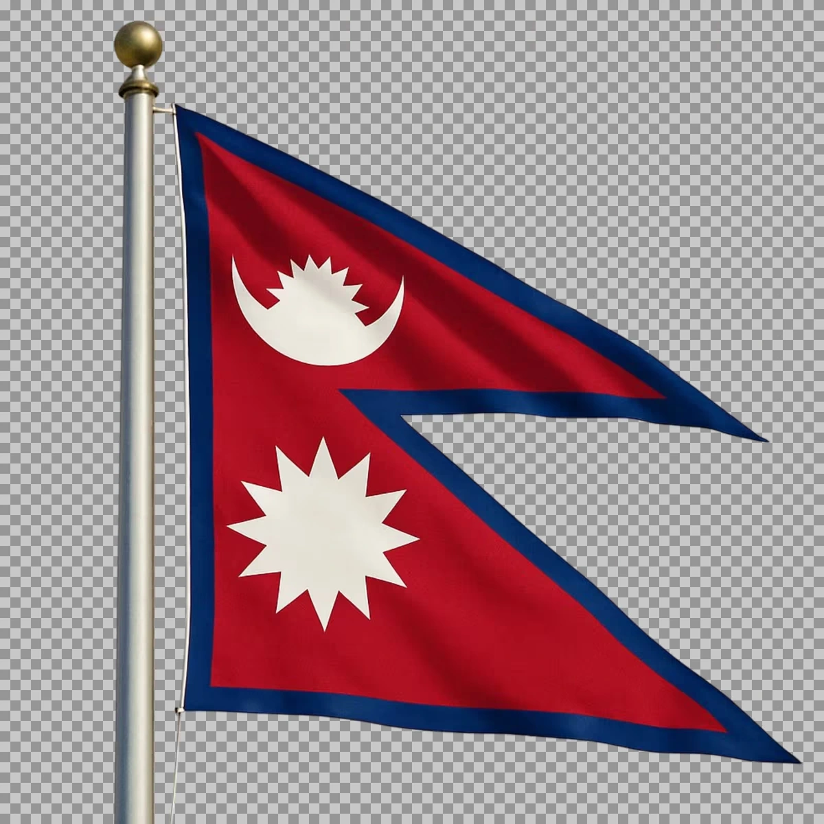 Why do a majority of nation's flags use the rectangular shape except Nepal?