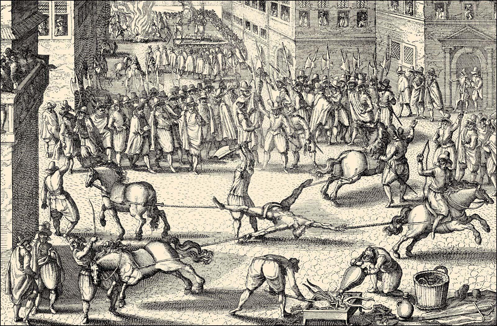 Hanged, Drawn, & Quartered, for starters...