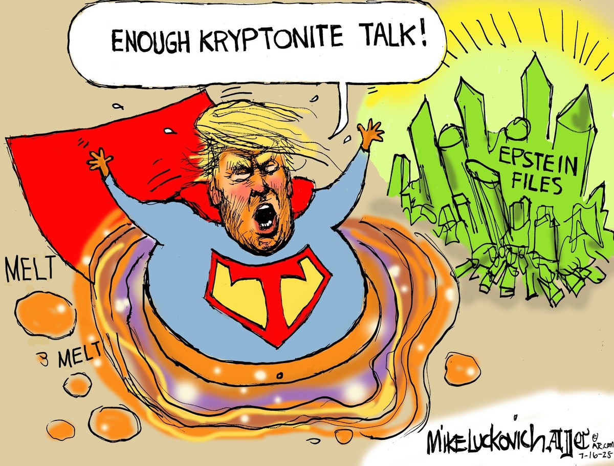 Enough Kryptonite Talk by Mike Luckovich