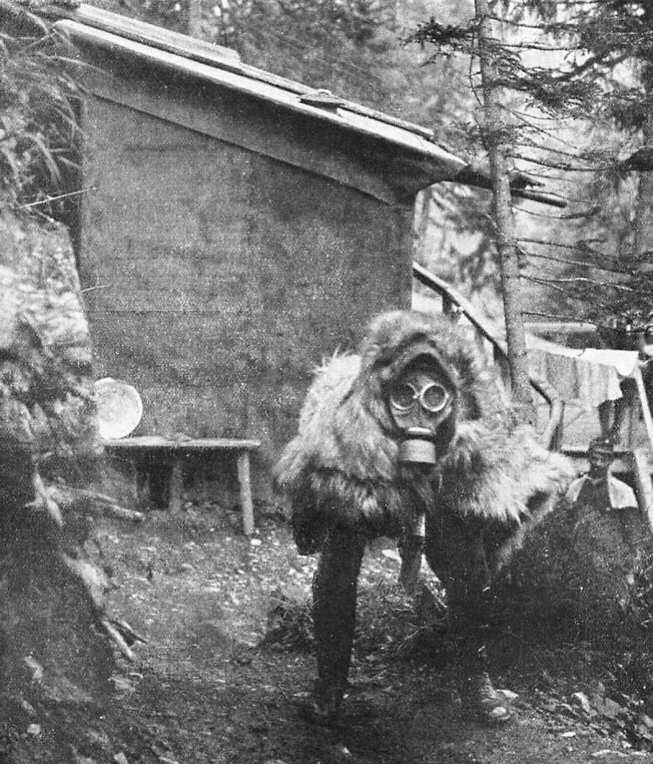 Austro-Hungarian soldier as the Krampus, WW1, 1917