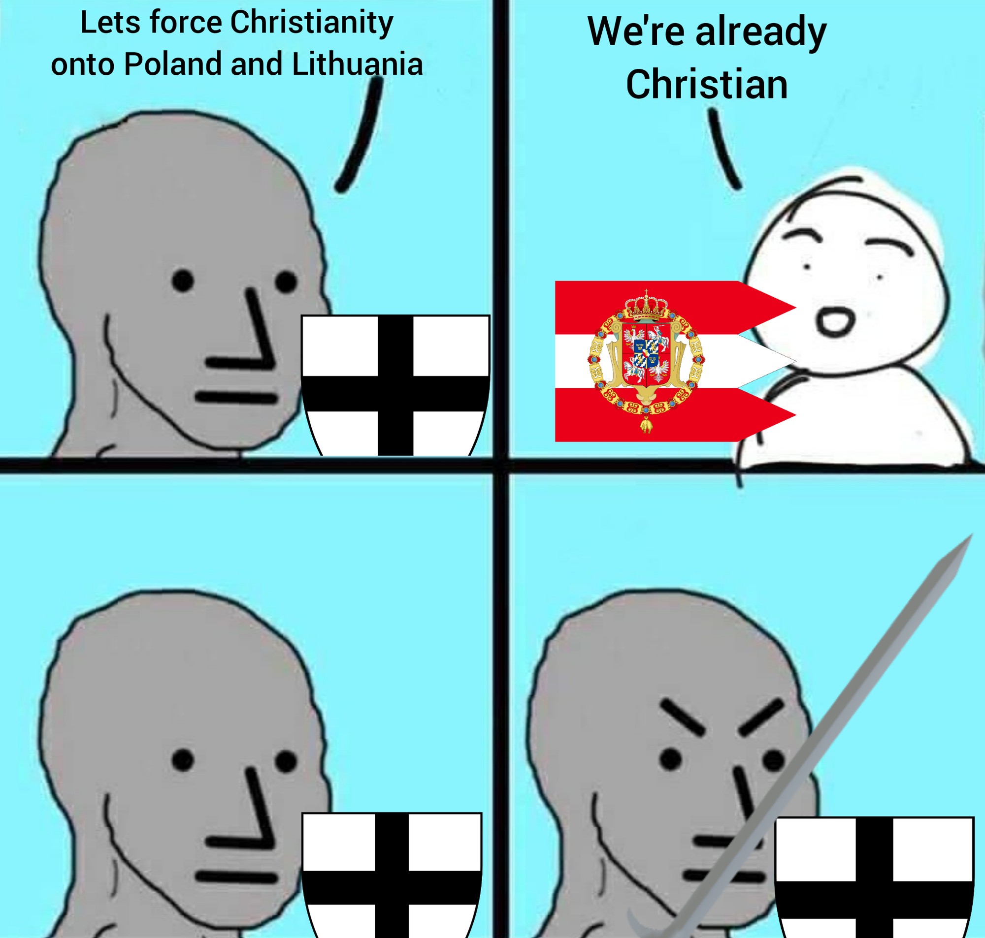 How DARE you convert before we can kill you! We'll kill you for that!