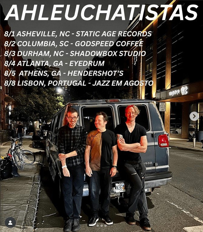 Flyer with tour dates