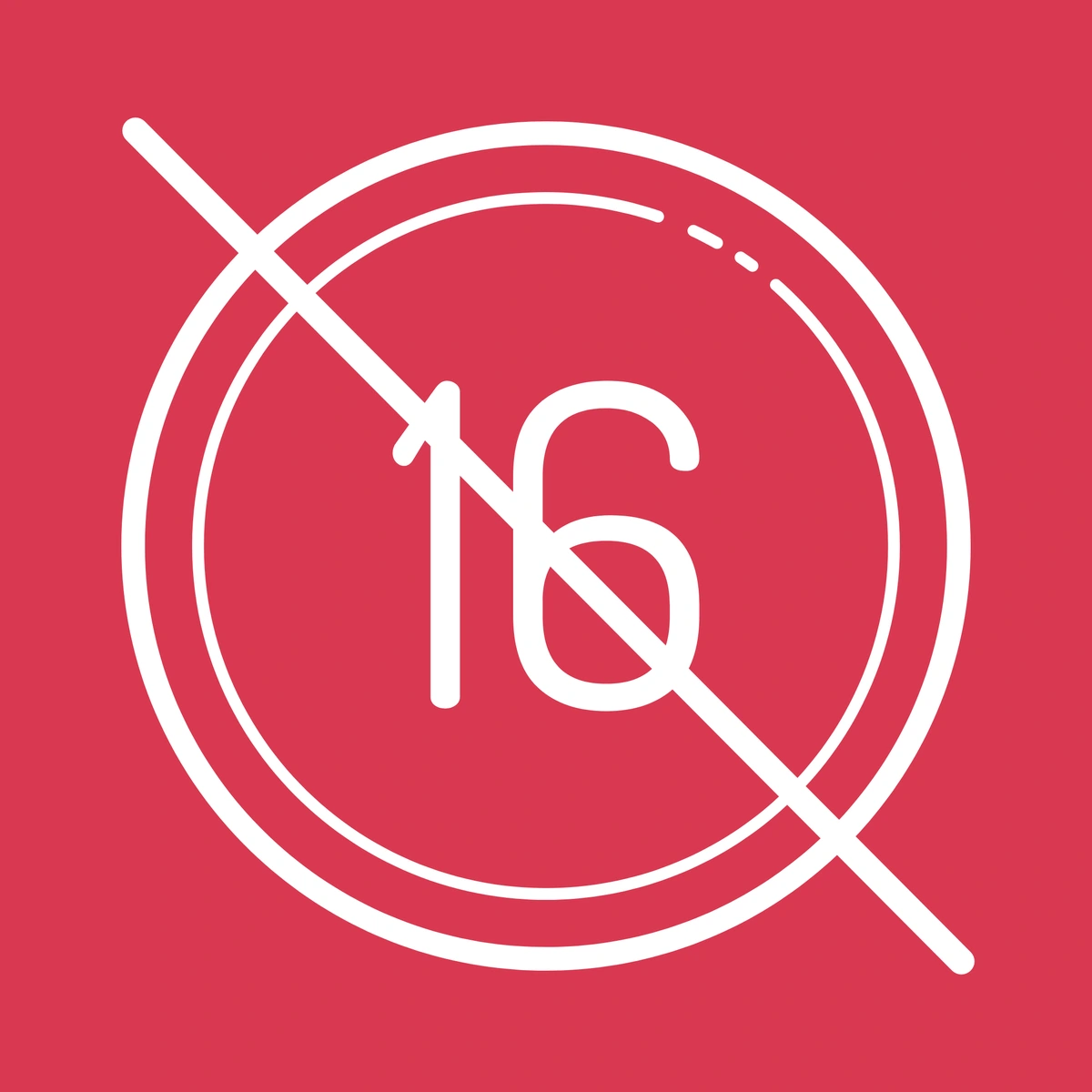 16 crossed out
