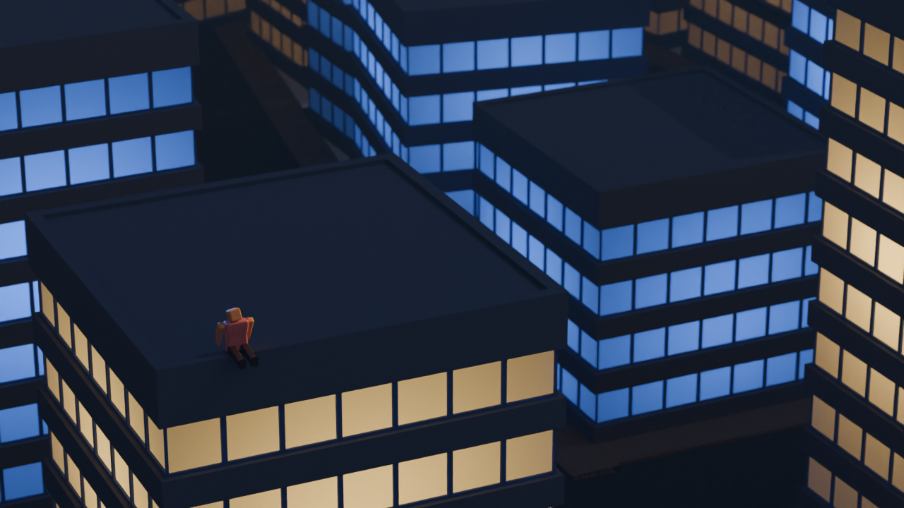 The same photo, but there is depth of field, better highlights for the humanoid and some changes for the light strength