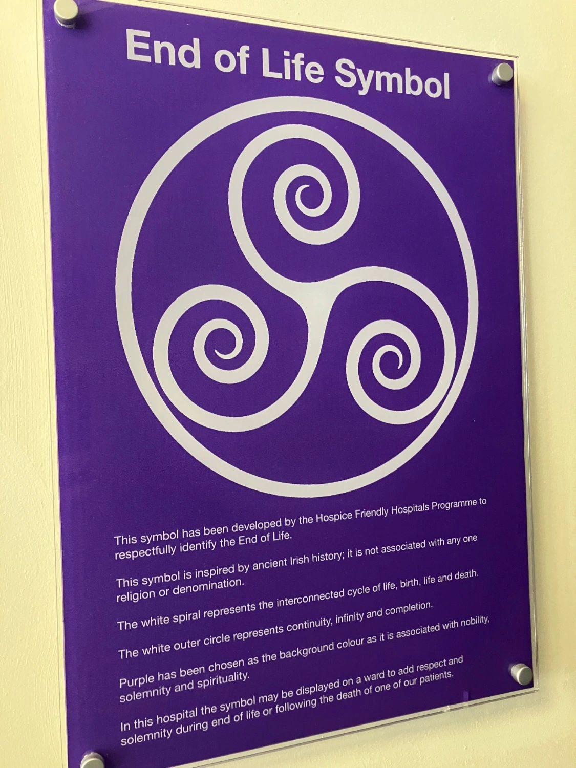 End of Life Symbol - Irish hospital