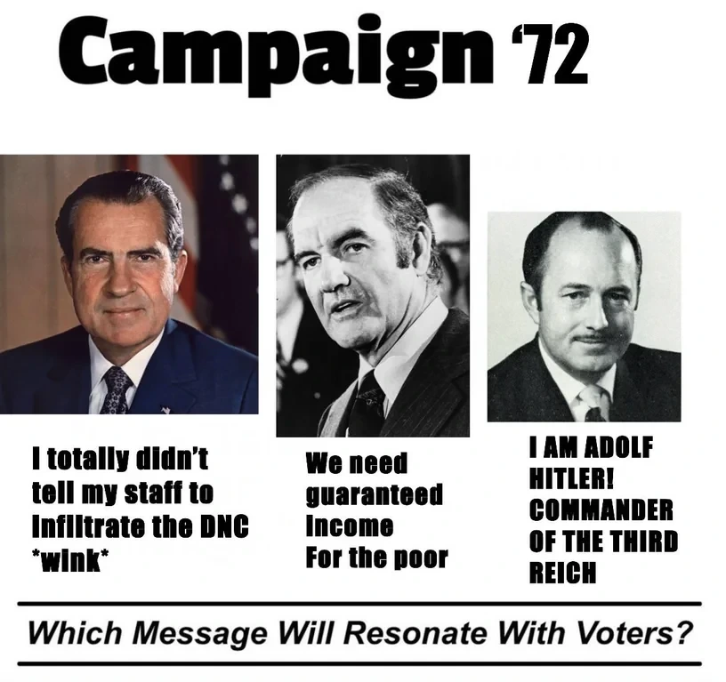 It was a landslide for the second guy, right?