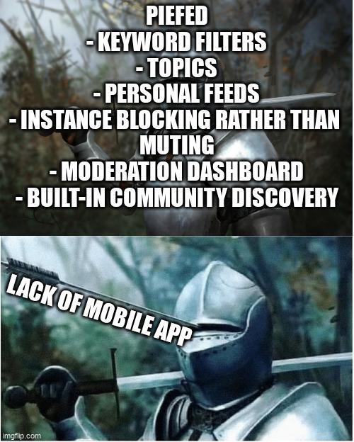 And they are working on it, hopefully soon this meme won't be valid anymore