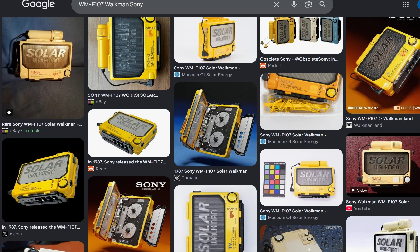 Anybody know what the deal was with this "Solar" Walkman? (Sony, model WM-F107)