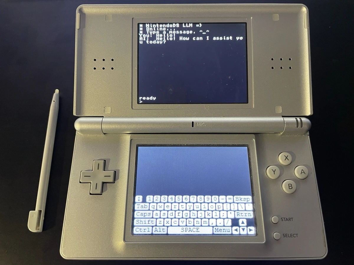 LLM API client on Nintendo DS Lite