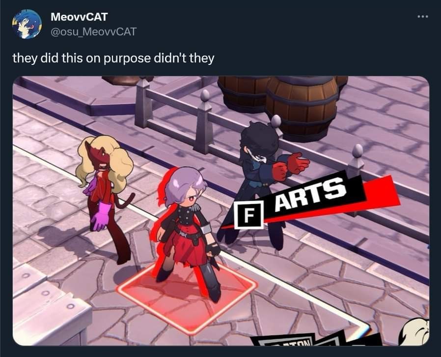 press F to ARTS