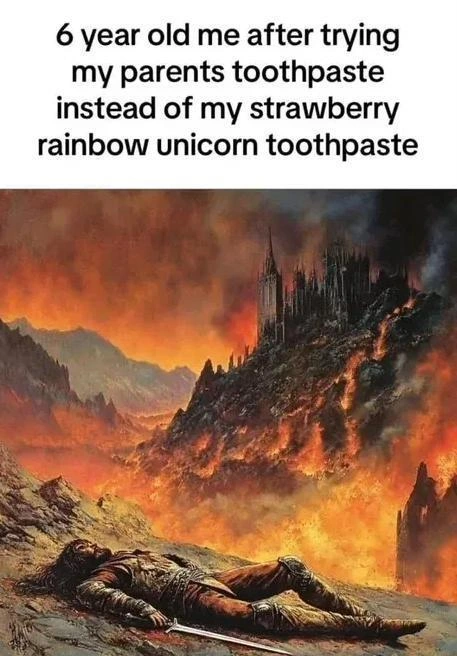 It burns!