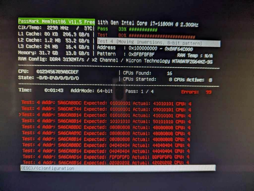 The right FUCKING time to get TWO ram sticks damaged