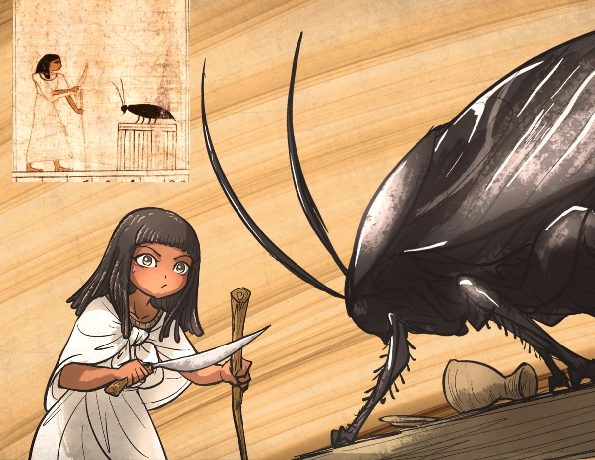 The eternal struggle against the roach menace (Ironlily)