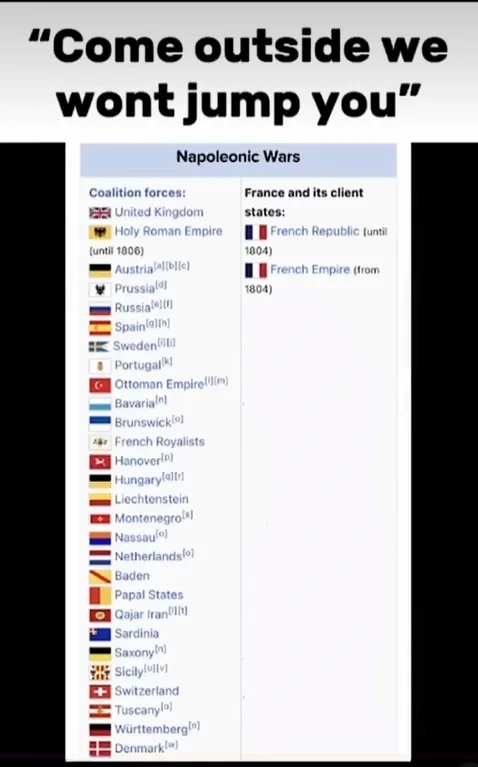 "Looks like a fair fight." - France
