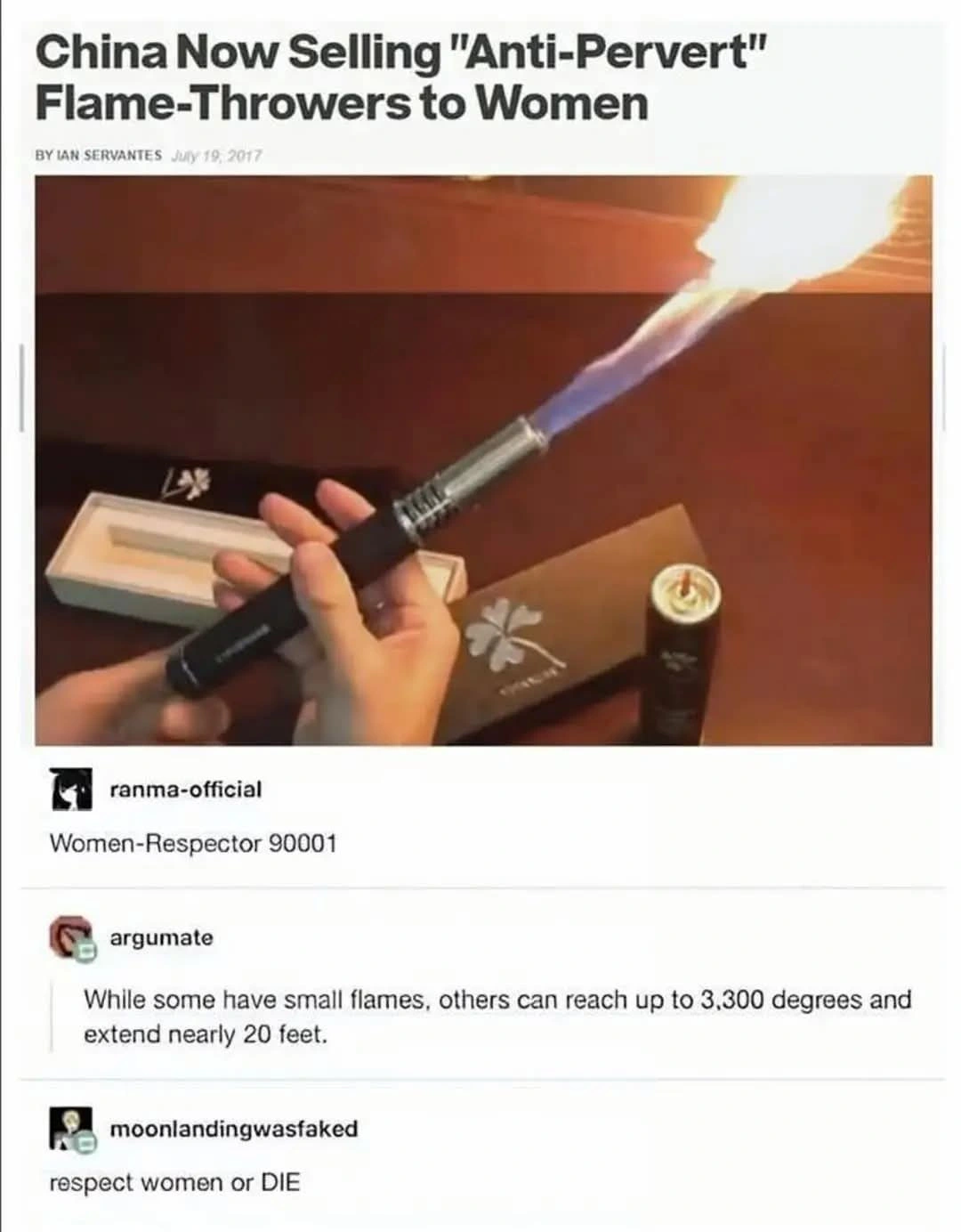 *puts on witch hat* SILENCE, INCEL! *FWOOOM!*