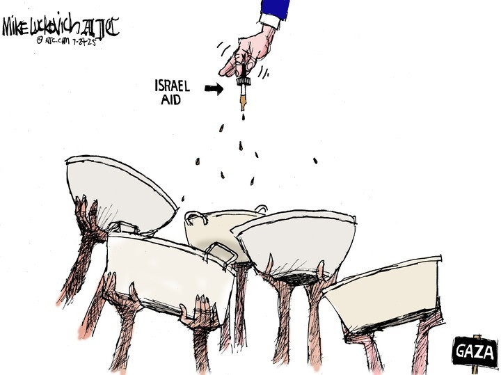 Israel Aid, Mike Luckovich
