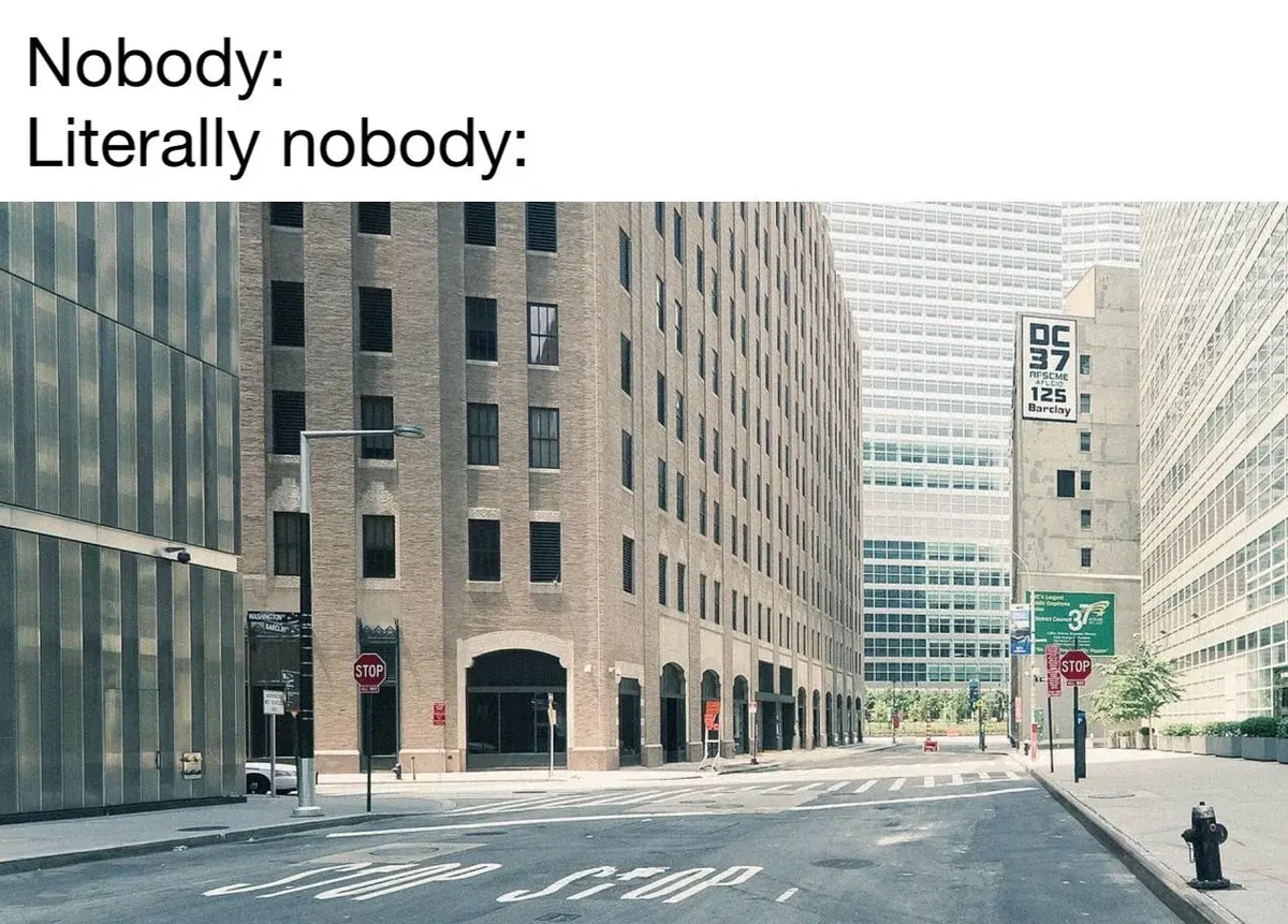 Car is empty, I checked