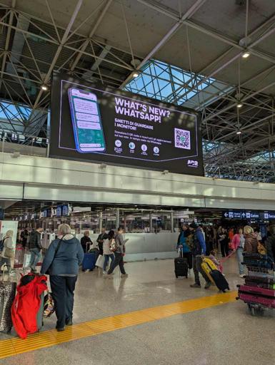 Who's going to watch departure times on the departure board? Let's use it for ads!