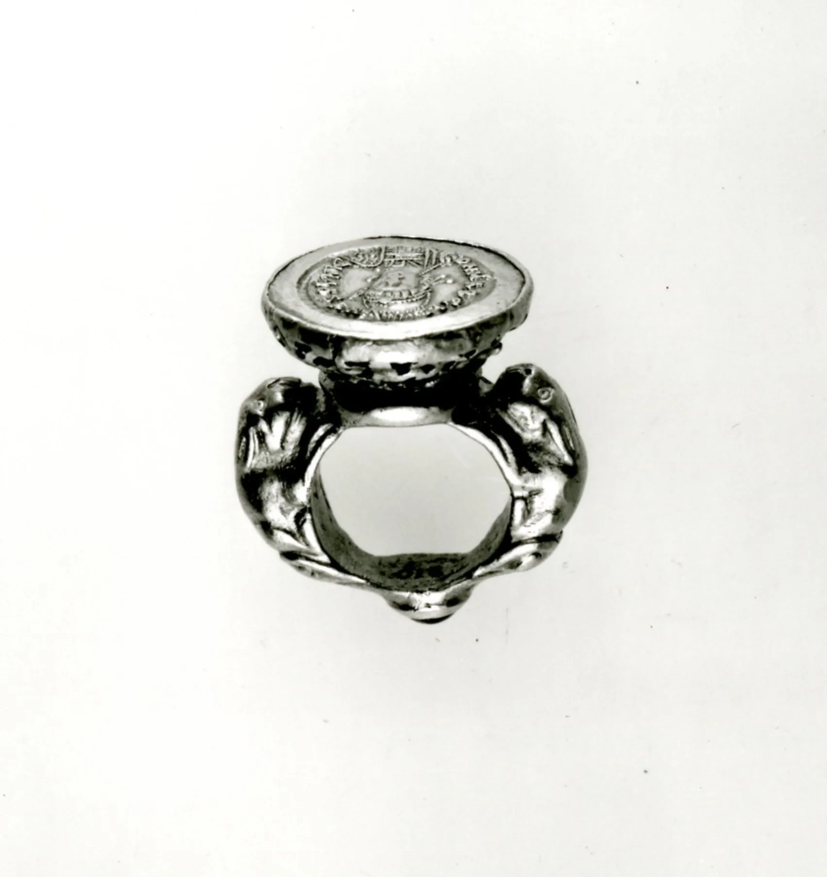 Byzantine coin ring, 5th century AD