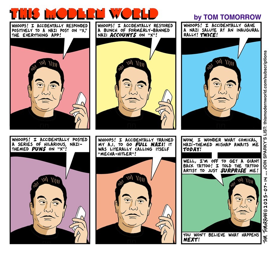 Accident Prone by Tom Tomorrow 
