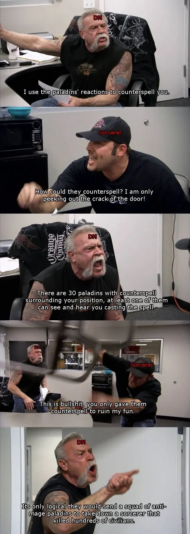 Actions meet consequences