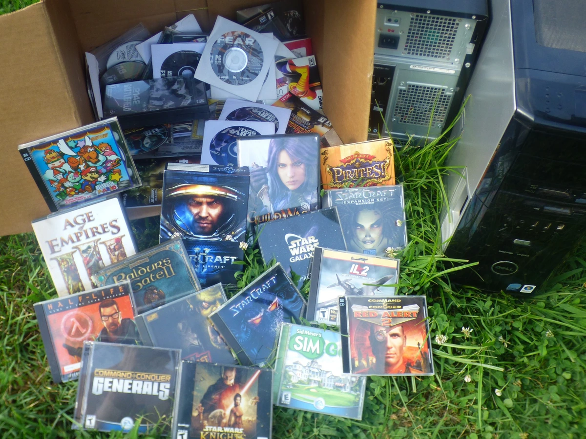 In the trash at the thrift store