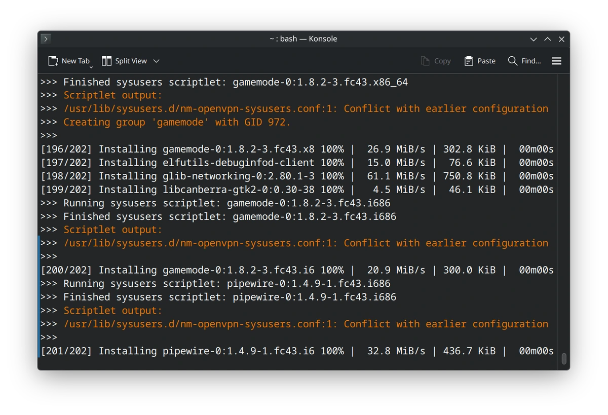 Question about an error recieved in terminal