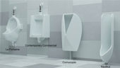 Up to 265,000 gallons of urine splashback could be prevented with snazzy new urinal designs