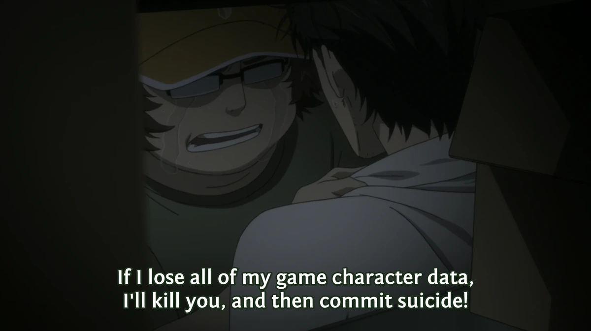 If I lose all of my game character data, I'll kill you, then commit suicide!
