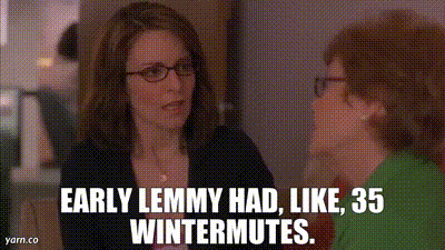 Liz's mom saying "Early lemmy had, like, 35 Wintermutes"