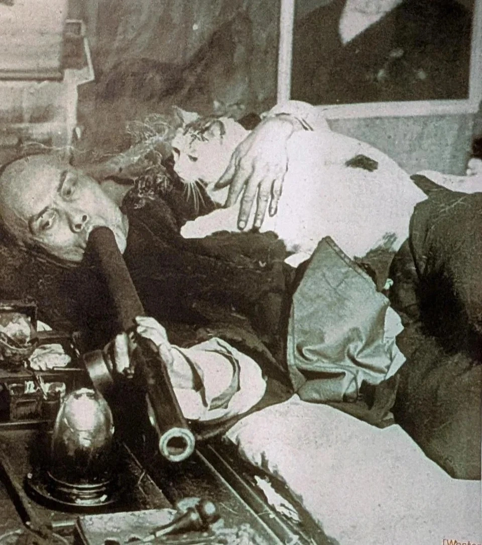 Chinese opium den circa 1890
