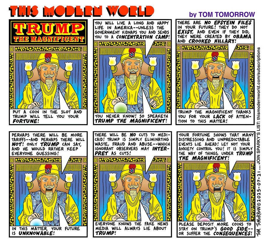 Trump The Magnificent by Tom Tomorrow