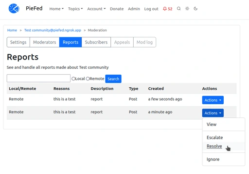 Good progress being made on moderation tools