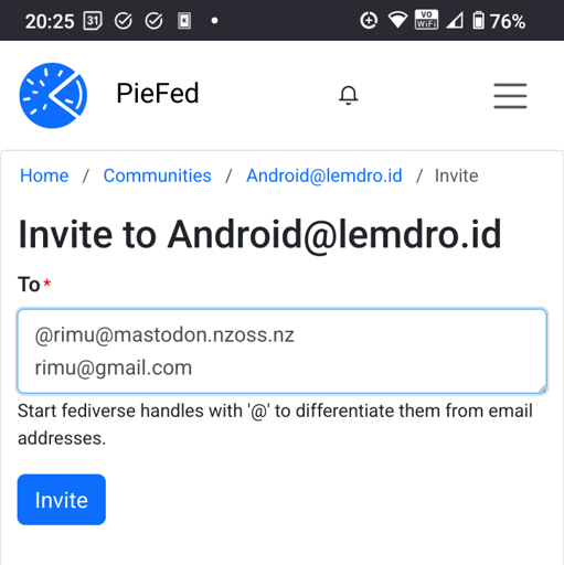 Screenshot of a form
