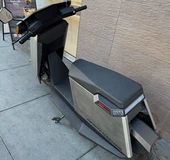 Infinite Machine e-scooter offspring of Vespa, Cybertruck