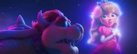 mario movie bowser singing peaches scene png