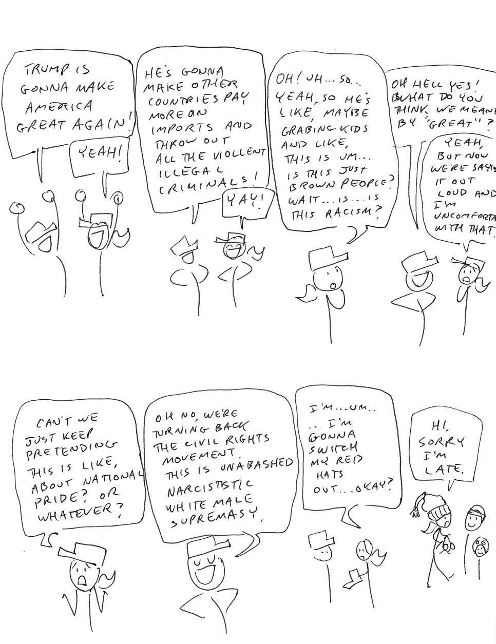 "Wait, this is just racism?" Always was