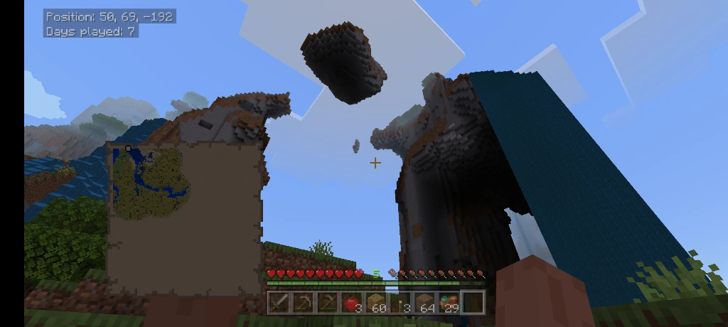 Tall cliffs and giant waterfall. Thought it looked cool.