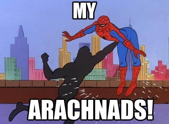 Ah, the halcyon days of 2011, when Spiderman's arachnads were brutally obliterated...