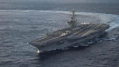 USS George H.W. Bush arrives in Central Command area, giving US 3 aircraft carriers in region